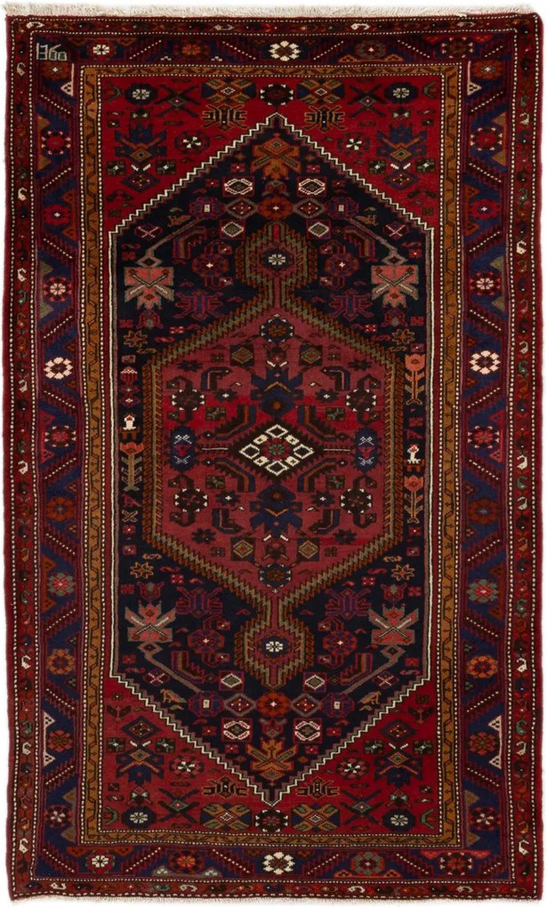 Shiraz Tappeto 220x130 (Iran) Annodato A Mano