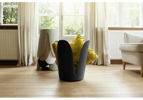 WENKO 26087100 - Sgabello COMISO 44,5x46 cm nero