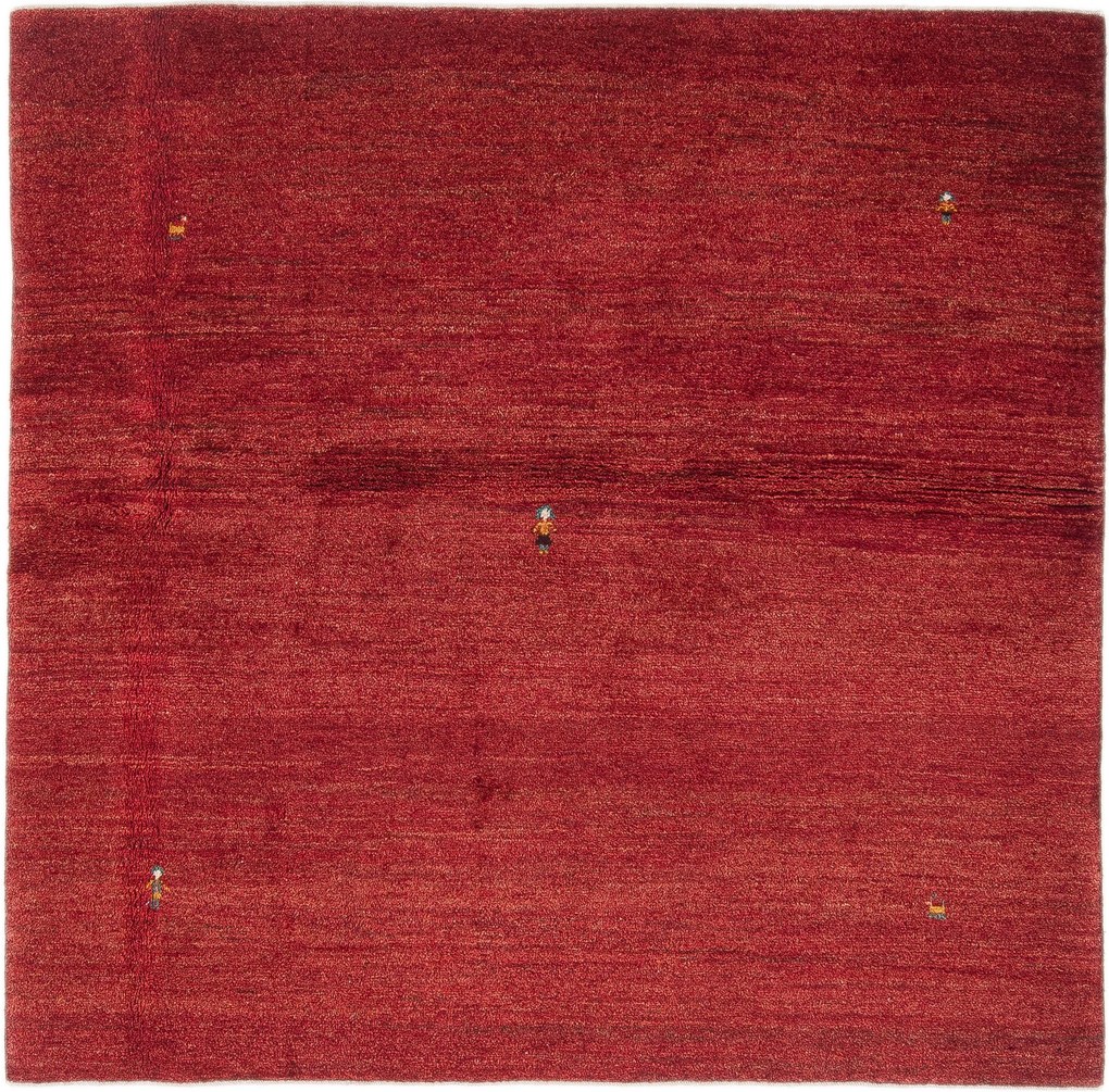 Gabbeh Tappeto 200x210 Rosso (Iran) Annodato A Mano