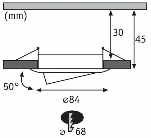 Paulmann 93483 - SET 3xLED/6,5W IP23 Faretto bagno dimmerabile NOVA 230V