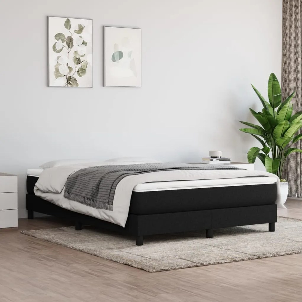 Giroletto Senza Materasso Nero 140x200 Cm İn Tessuto /