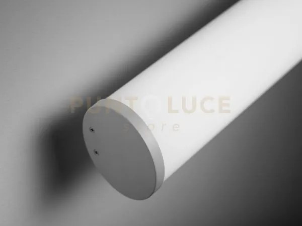 Pirgos lampada tubo cilindrico da parete/soffitto 100 cm bianco in ...