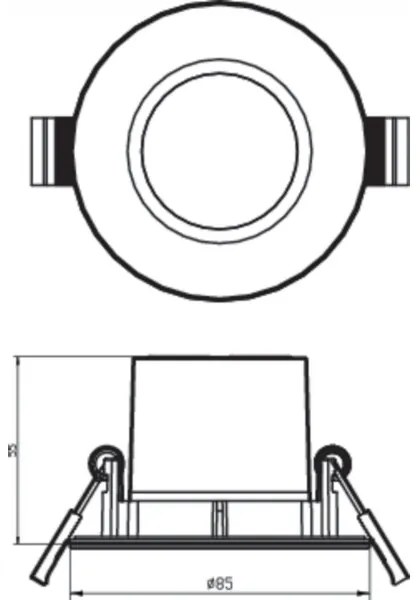 Philips - PACCO 3x Lampade da bagno LED dimmerabili LED/5W/230V 2700K IP65