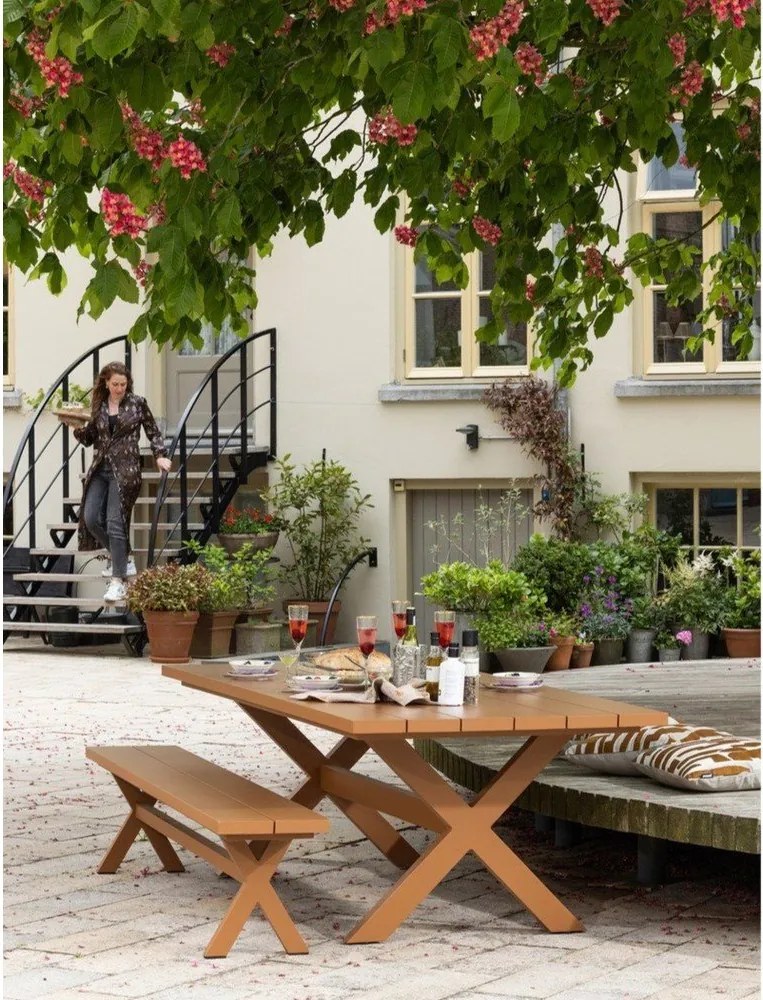 Tavolo da pranzo da giardino in alluminio 100x220 cm Delta - Exotan