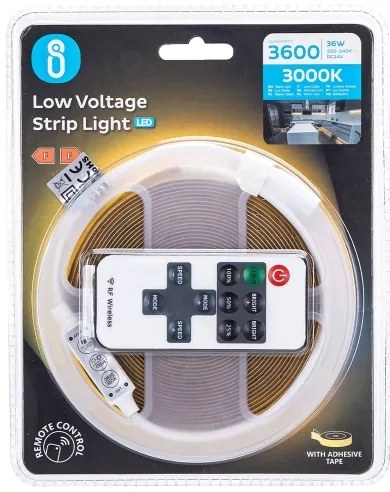 Aigostar - Striscia LED dimmerabile 5m LED/36W/24/230V 3000K + +TC