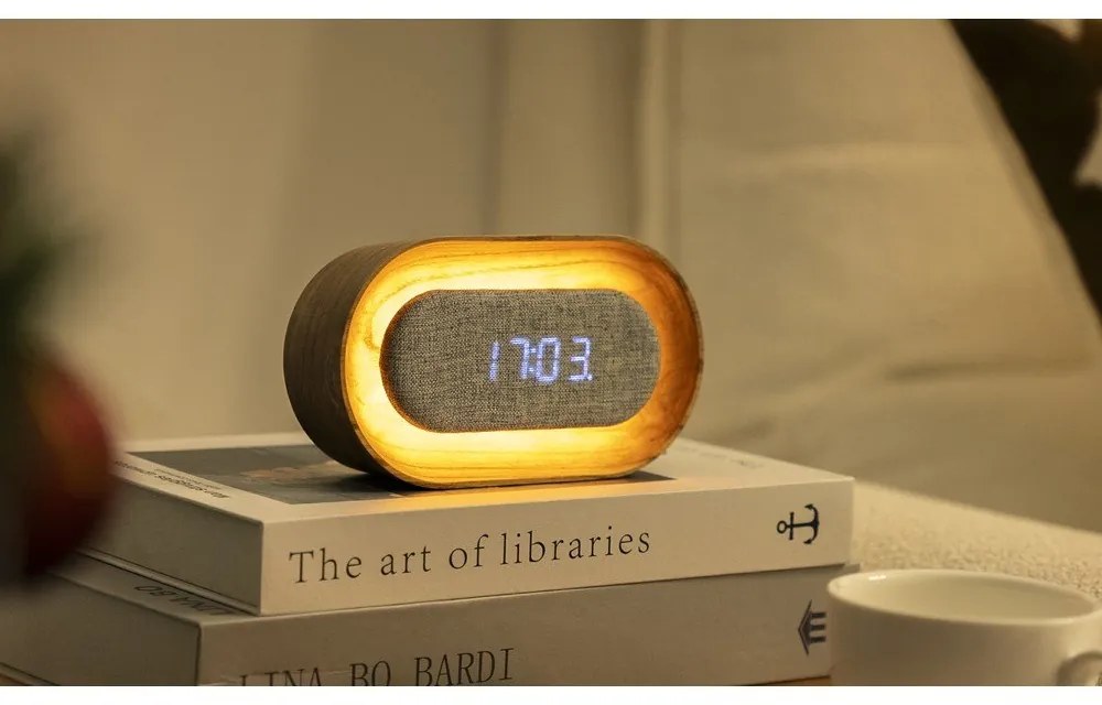 Sveglia digitale Lumos Ash – Gingko
