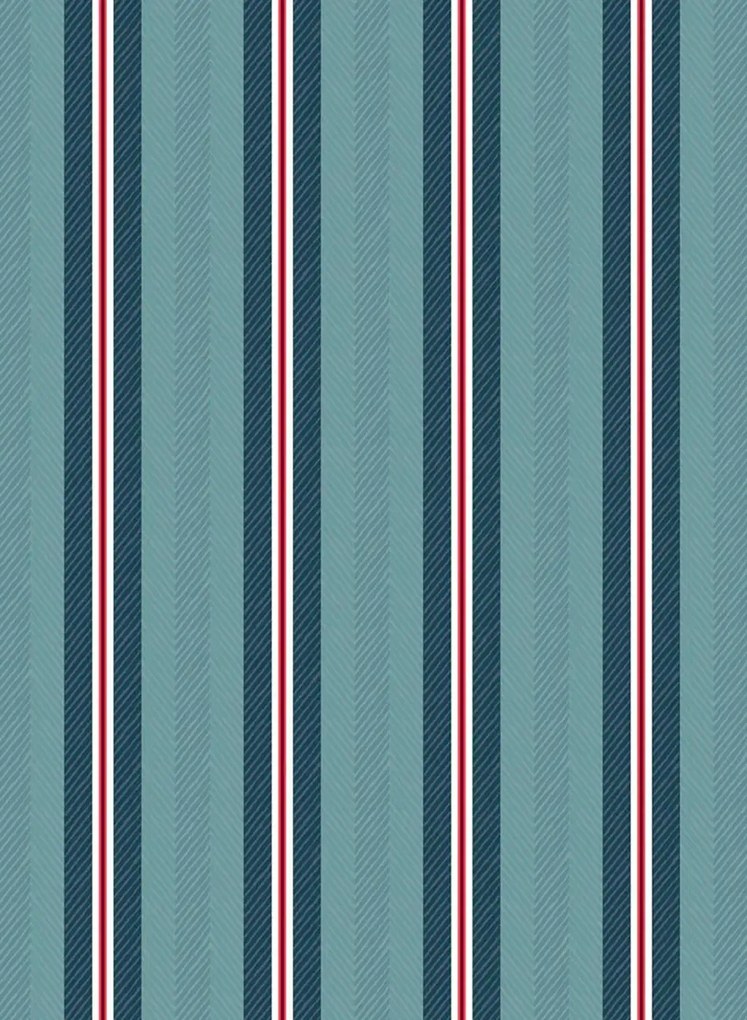 Streifentapete Blurred Lines von Eijffinger - Blau/ Weiß