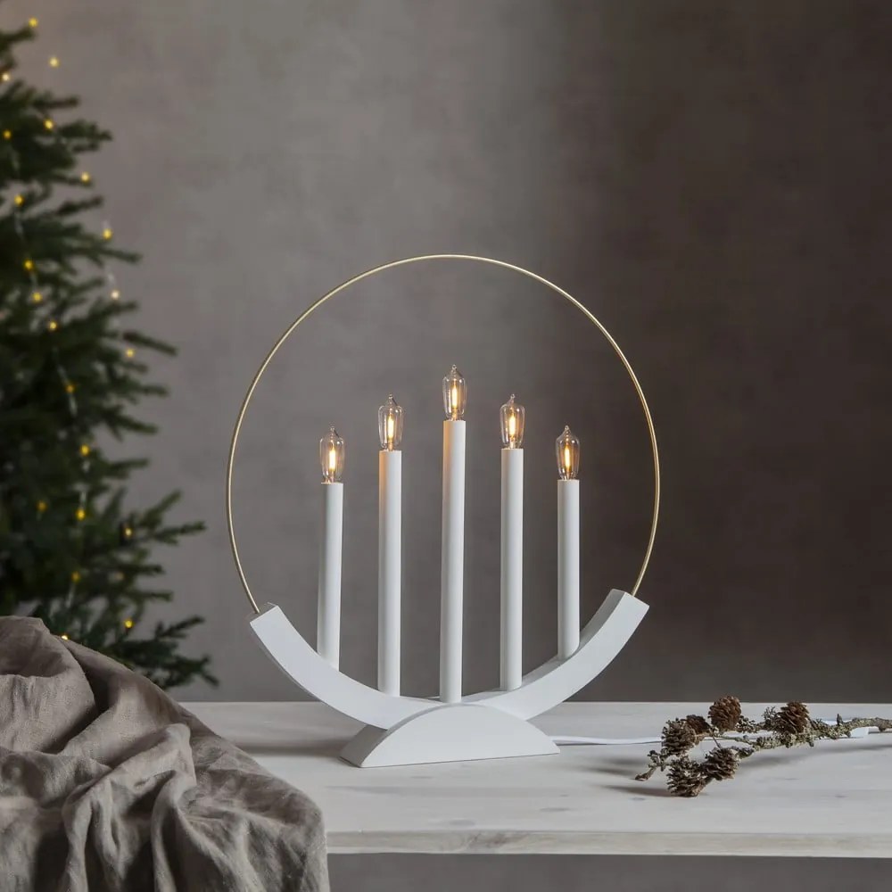 Decorazione luminosa bianca natalizia Brace - Star Trading