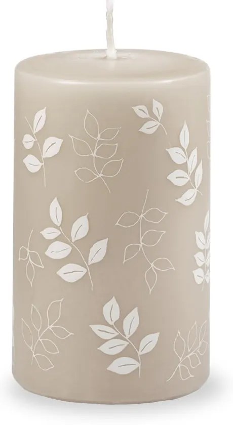 Candela grigia e beige, tempo di combustione 40 h Pure Beauty - Unipar