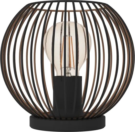 Eglo 901872 - Lampada da tavolo ALMANZORA 1xE27/60W/230V nera