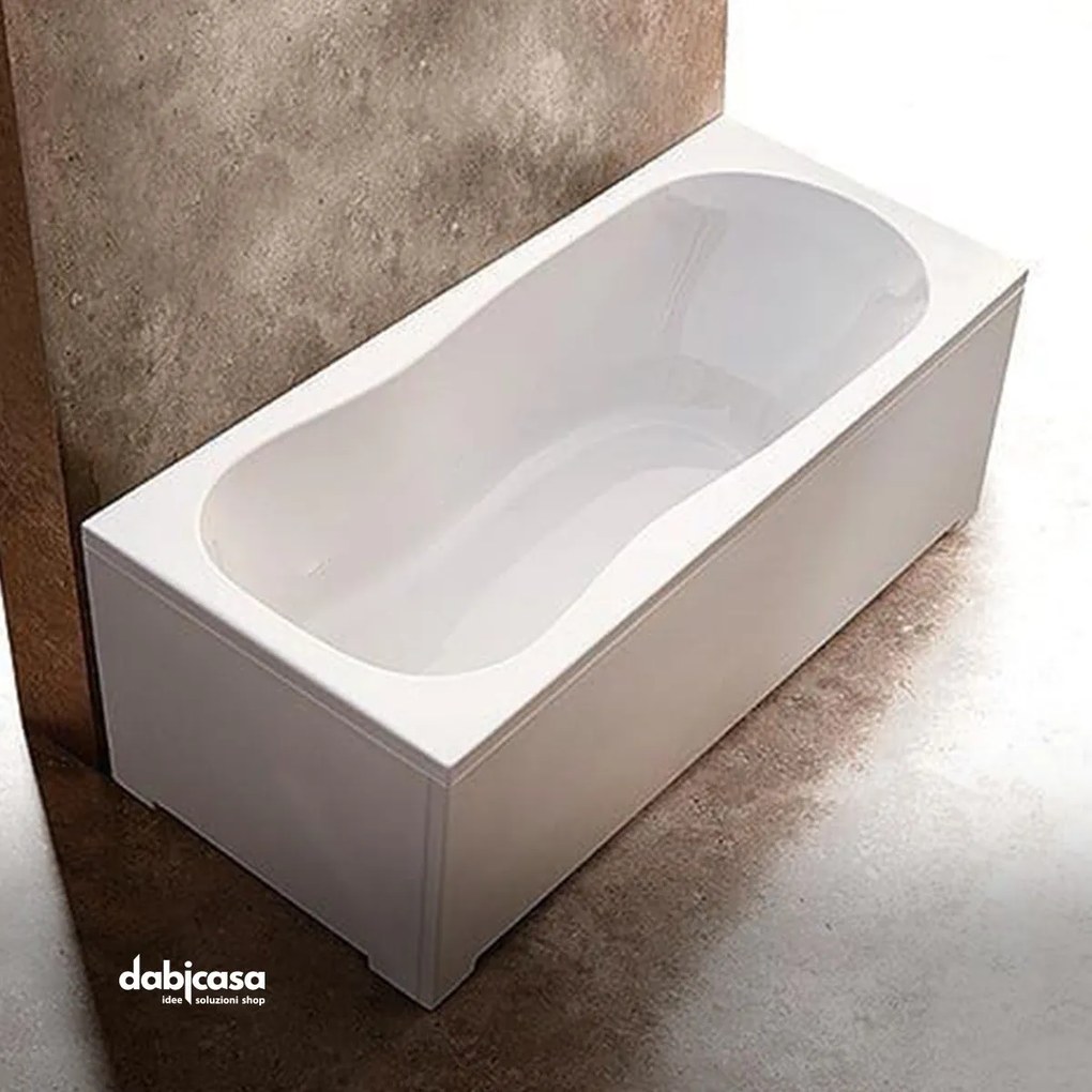 Vasca da incasso Treesse "Alexia" in Resina Bianco lucido 70x160