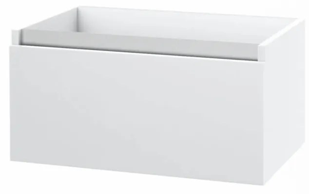 Mobile Bagno 140cm Con Doppio Lavabo, Base Con Cassetto E Specchio Con LED Integrato