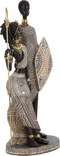 Masai Tribal Famiglia Cm 16,5X11,5X38