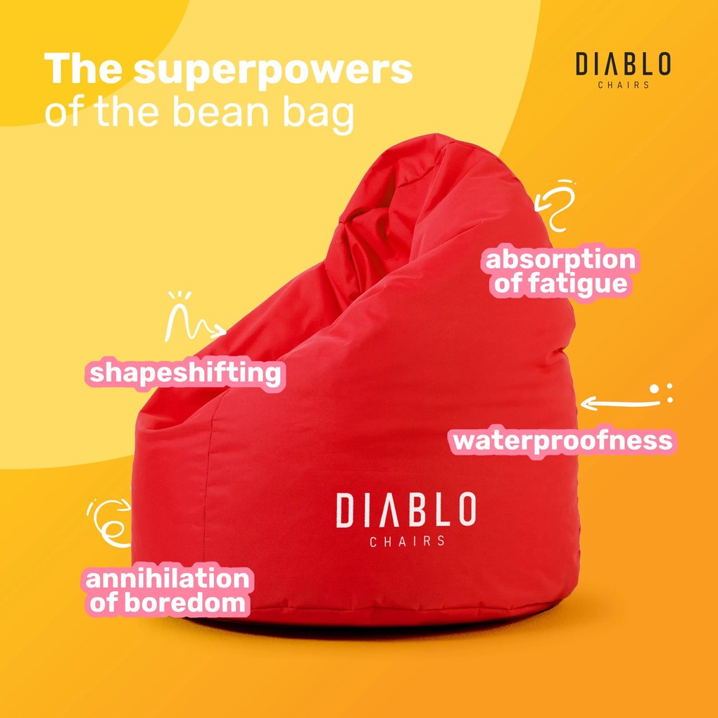 Pouf per bambini Diablo Chairs: Rosso