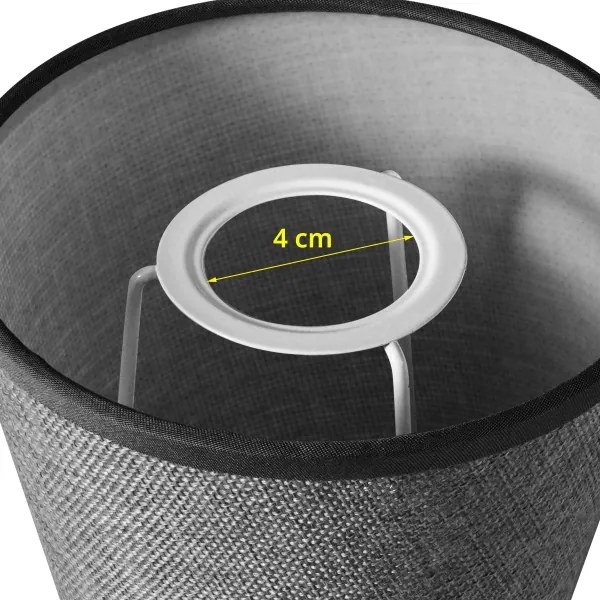 Brilagi - Paralume universale NUBILA E27 13x9 cm grigio