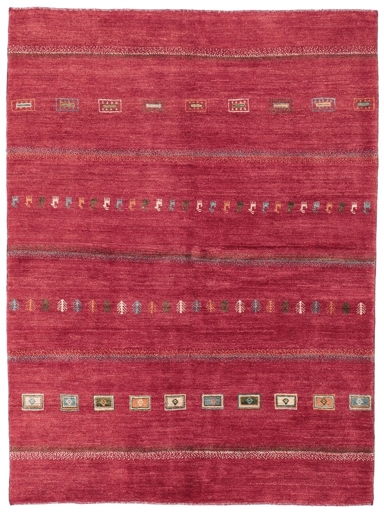 Gabbeh Tappeto 180 x 240 (Iran) Annodato A Mano