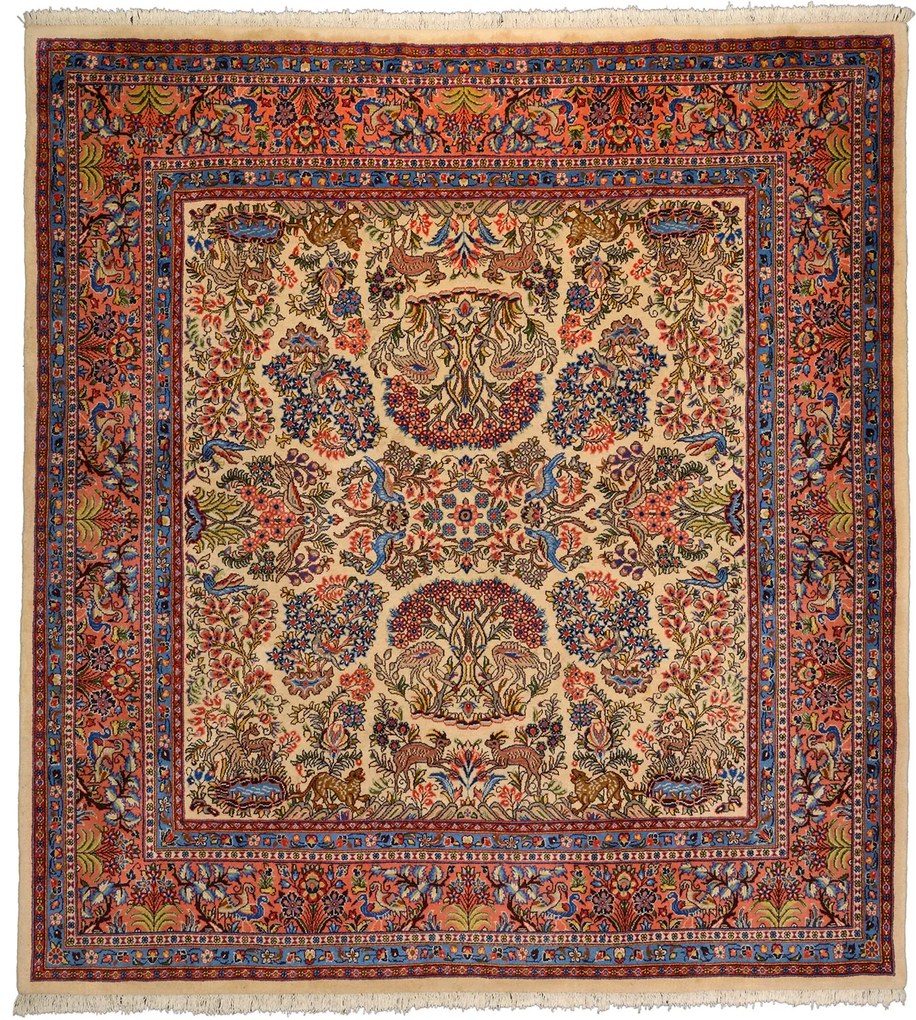Sarouk Tappeto persiano 230 x 220 Beige (Iran) Annodato A Mano