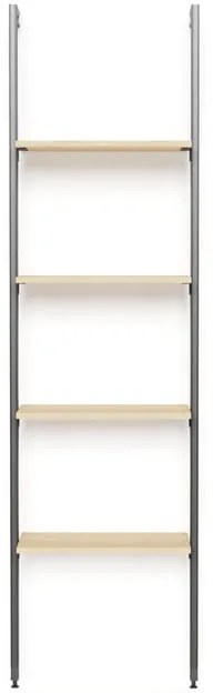 Kit cabina armadio PROJECT KIT SCAFFALE 4R 55X33CM INDUS in alluminio 60 x 220 x 33 cm marrone/antracite