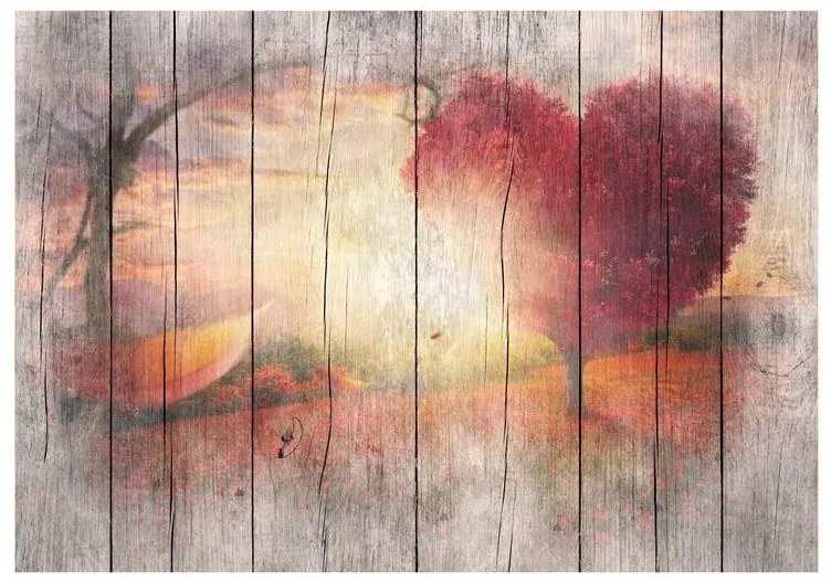 Fotomurale adesivo  Autumnal Love  Larghezza x Altezza Home decor 147x105