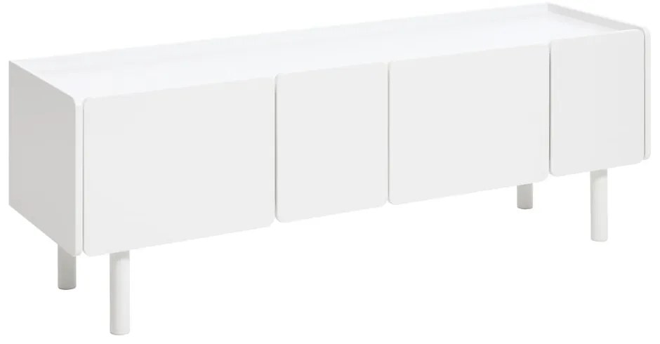 Mobile TV bianco 160x55x45 cm Bera – Unique Furniture