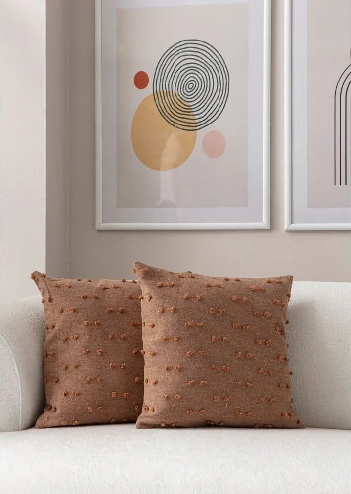 Federe decorative in set 2 pz 43x43 cm Tuffet – Mioli Decor