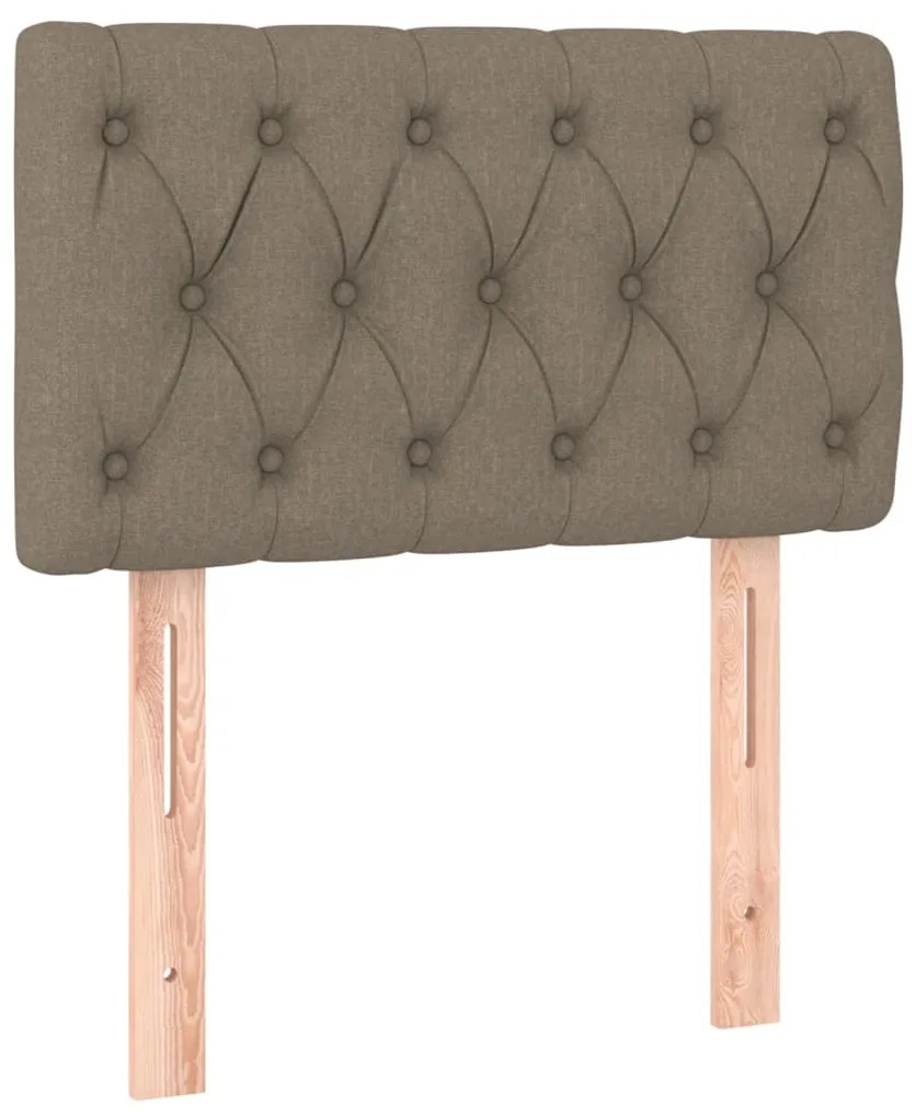 Testiera a led tortora 80x7x78/88 cm in tessuto