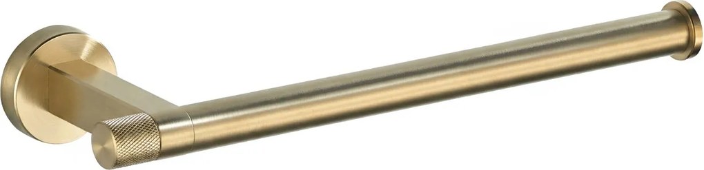 Porta asciugamani da parete ORI 39106 in oro spazzolato – 28x8x3,5 cm