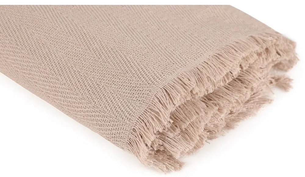 Copriletto marrone in cotone riciclato 170x205 cm Merlin - Mijolnir