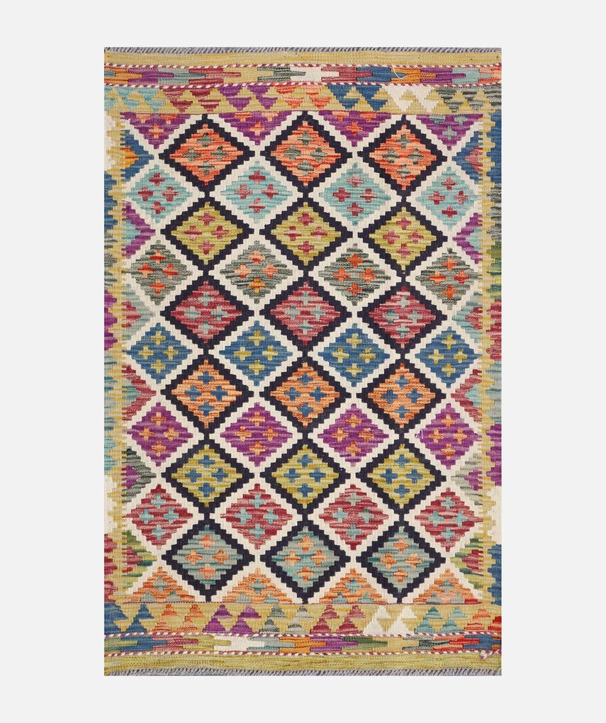 Kilim Tappeto 80x130 (Pakistan) Tessuto A Mano