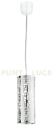 Lampadario a sospensione maya cromo 1 luce attacco e27 10x10x100cm ...