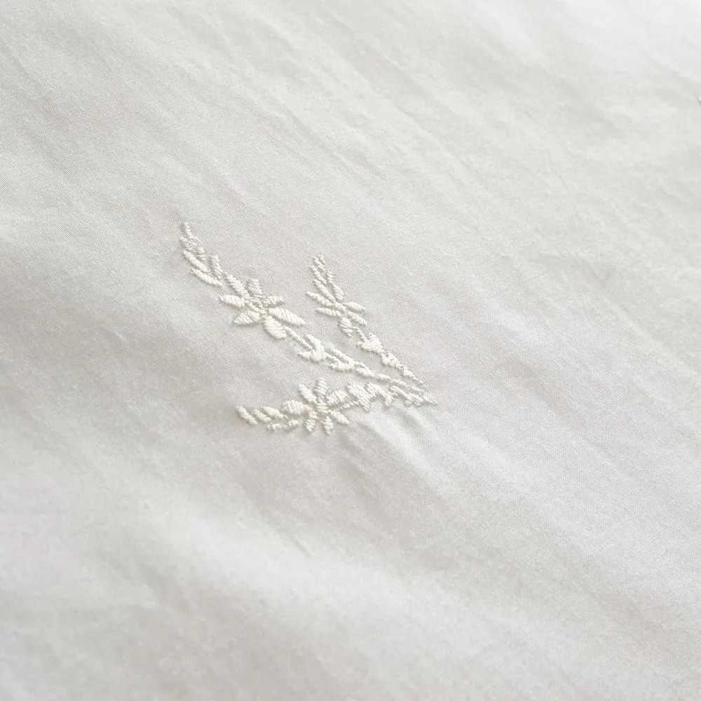 Federa per cuscino in cotone 50x75 cm Lottie Floral Embroidery – Bianca