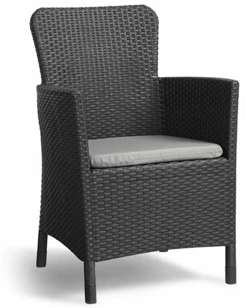 Keter set mobili da balcone miami 5 pz grafite 223815