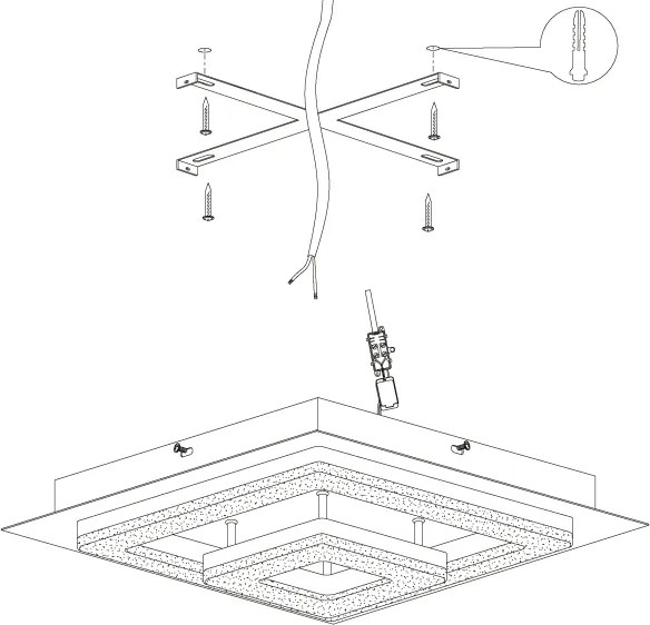 Eglo 99327 - Plafoniera LED FRADELO LED/12W/230V