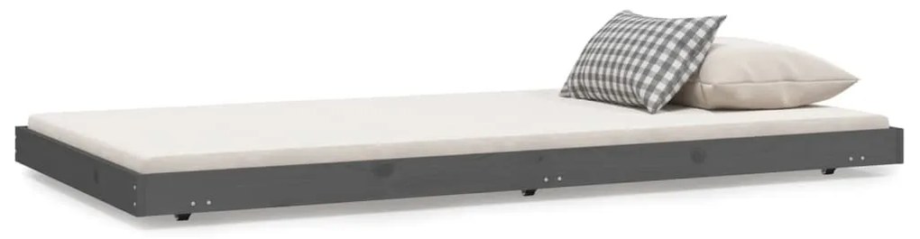 Giroletto grigio 90x200 cm in legno massello di pino