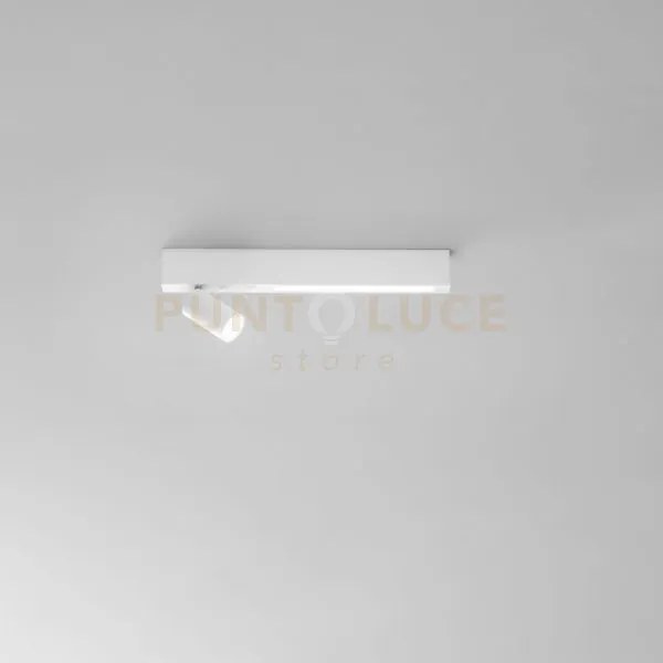 Applique a parete led oriented bianca 1 luce attacco gu10 + led 8w ...