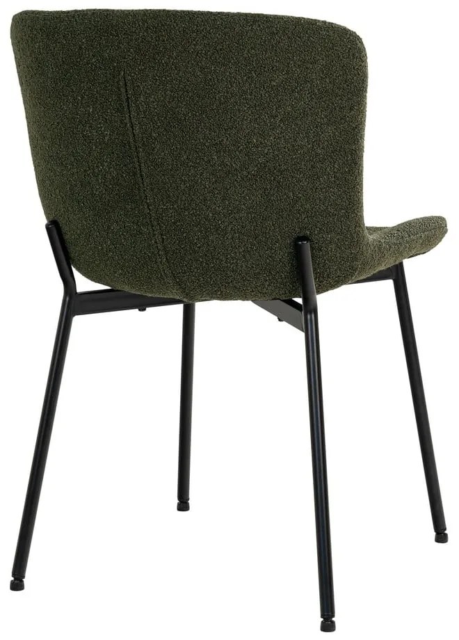 Sedie da pranzo verde scuro in un set di 2 Maceda - House Nordic