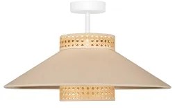 Duolla - Lampadario a plafone RIO RATTAN 1xE27/15W/230V diametro 45 cm beige/rattan