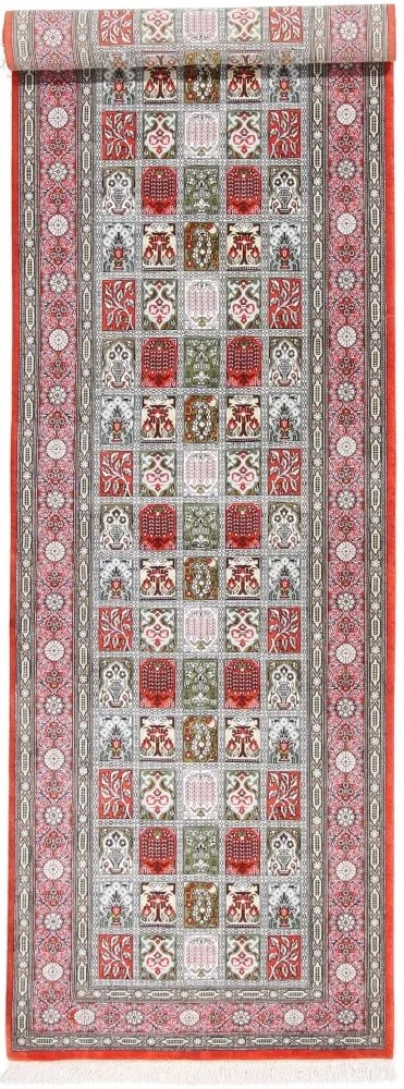 Ghom Tappeto 80x300 (Iran) Annodato A Mano