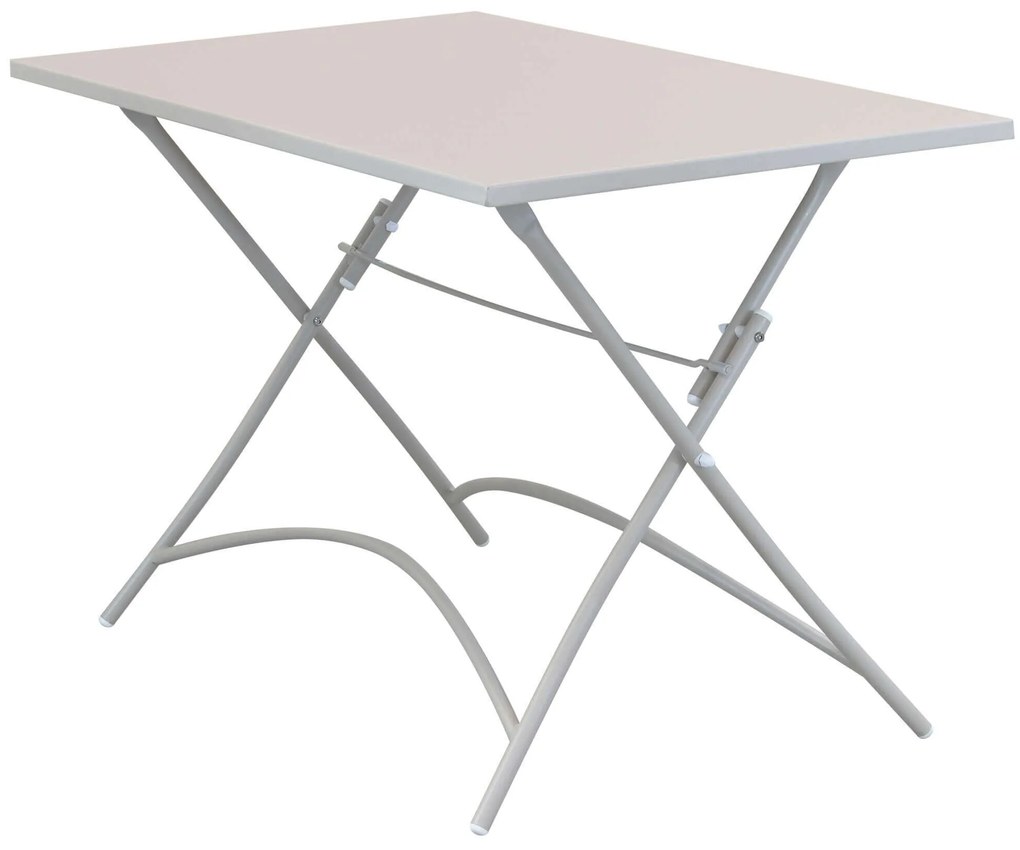 ROMANUS - tavolo in acciaio pieghevole da esterno