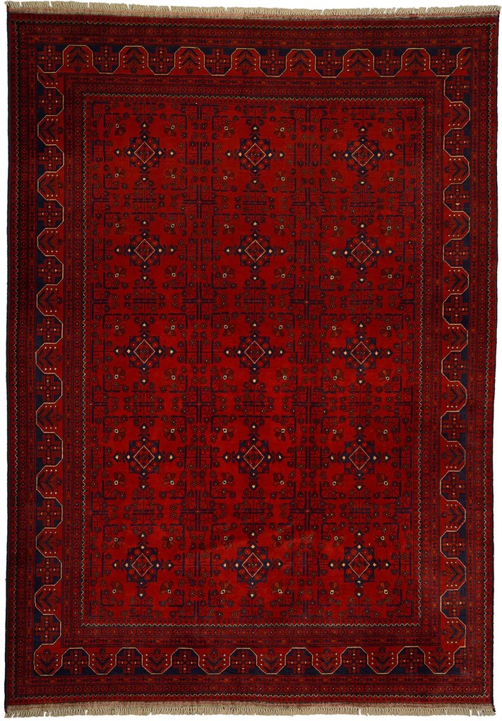 Afghan Tappeto orientale 200x280 Rosso (Afghanistan) Annodato A Mano