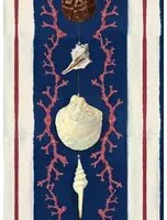 MINDTHEGAP Tapete Coquillage - Indigo/ Red/ White