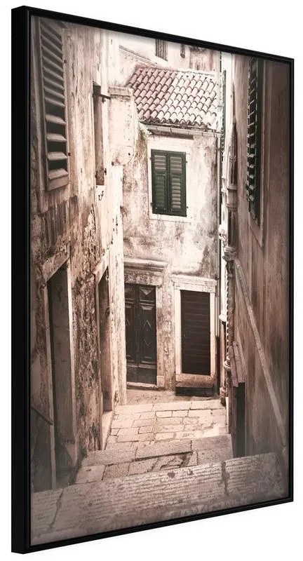 Poster  Urban Alley  Cornice Quadri Cornice nera, Larghezza x Altezza Home decor 30x45