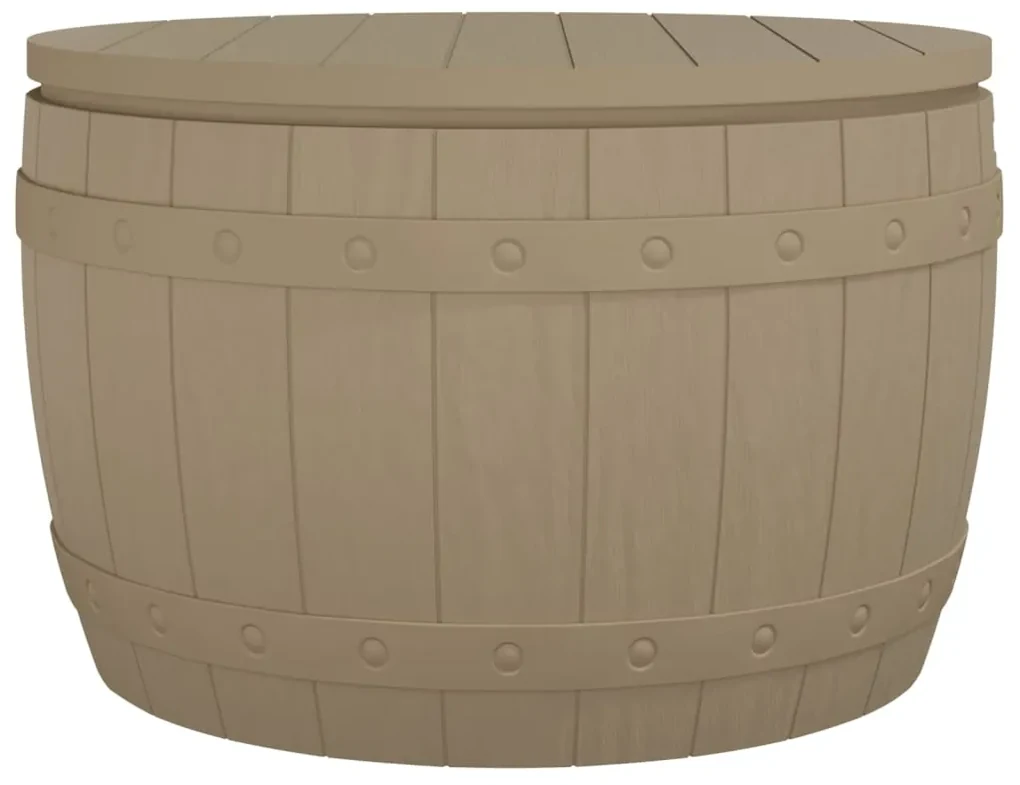 Contenitore da giardino 3 in 1 polipropilene marrone chiaro