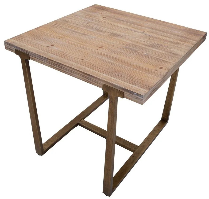 Tavolo da pranzo in colore naturale 80x80 cm Ankara - Mauro Ferretti