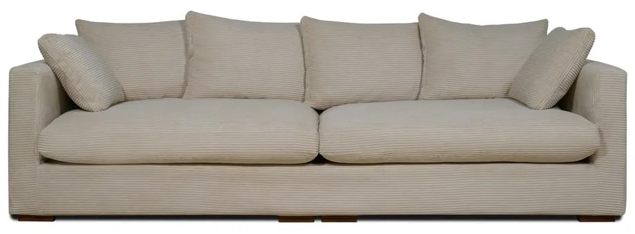 Divano in velluto a coste beige 266 cm Comfy - Scandic
