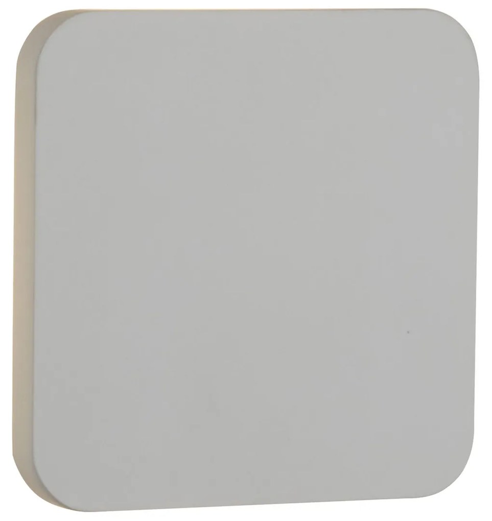 Applique Moderna Malta Pietra - Cemento - Gesso Bianco Led 9W 3000K