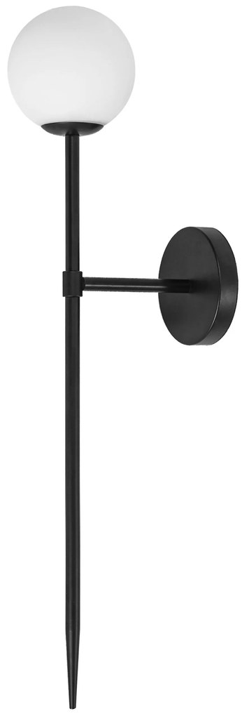 LAMPADA DA MURO NERO MODERNO 75cm APP579-1W