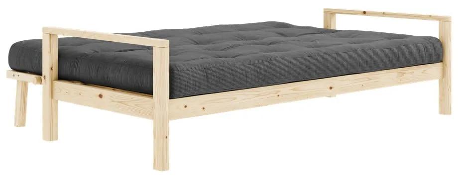 Divano letto nero-antracite 205 cm Knob - Karup Design