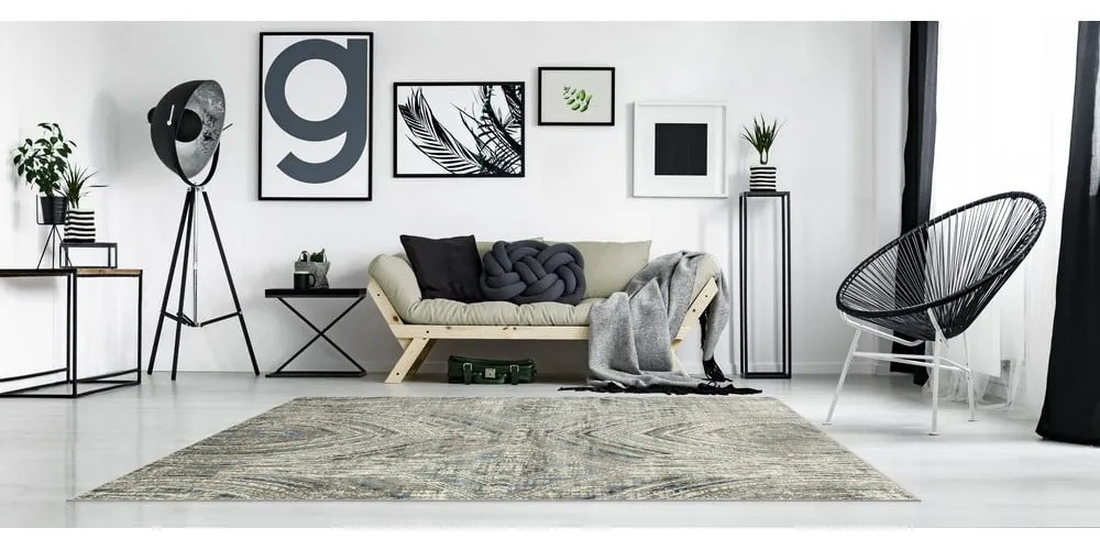 Tappeto grigio 133x190 cm Soft - FD