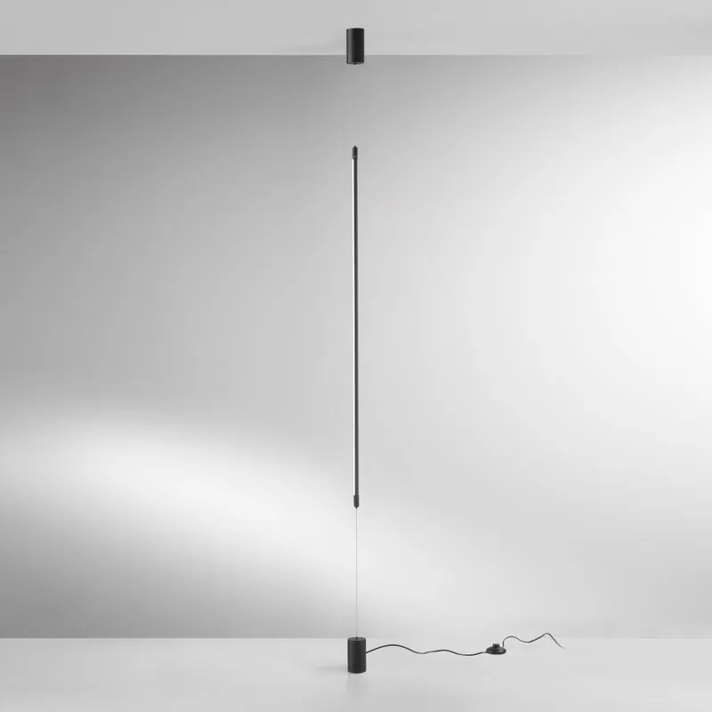 Lampada da terra Gravity nero  H 140cm  1728 LUMEN